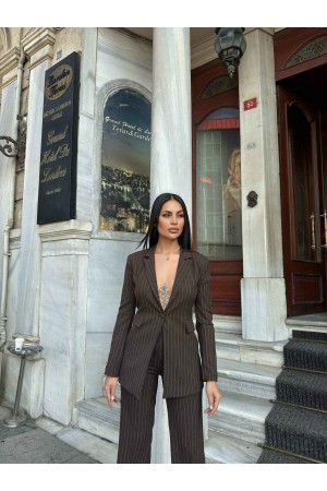 221163 TOPTAN KAHVE PANTOLON TAKIM