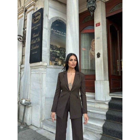 221163 TOPTAN KAHVE PANTOLON TAKIM