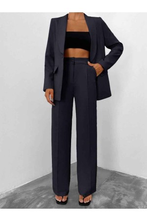 221165 TOPTAN SİYAH PANTOLON TAKIM