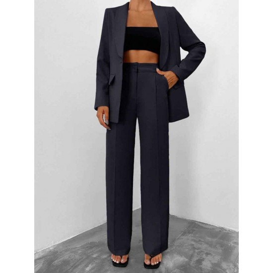 221165 TOPTAN SİYAH PANTOLON TAKIM