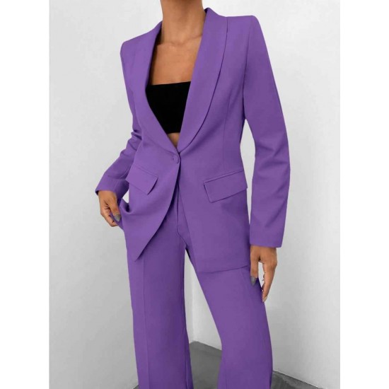 221166 TOPTAN LİLA PANTOLON TAKIM