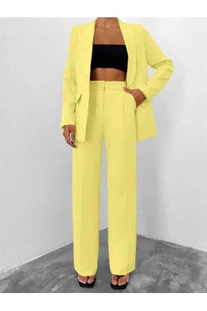 221168 TOPTAN SARI PANTOLON TAKIM