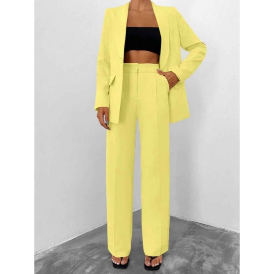 221168 yellow Pants suit