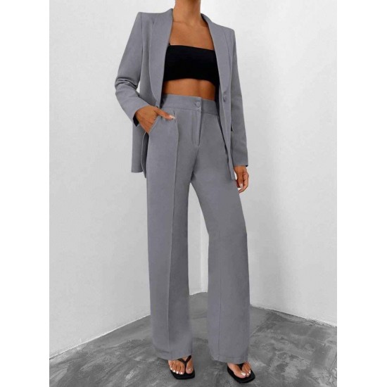 221170 Grey Pants suit