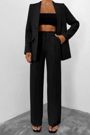 221174 TOPTAN SİYAH PANTOLON TAKIM