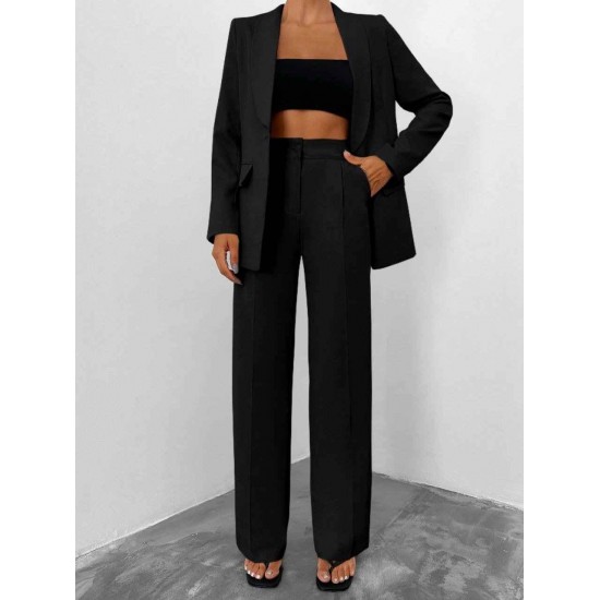 221174 TOPTAN SİYAH PANTOLON TAKIM