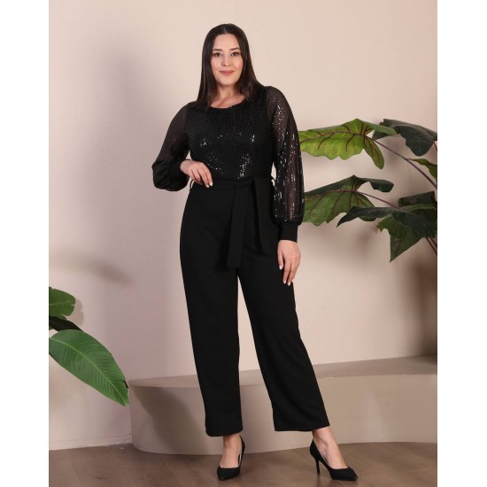 221253 TOPTAN SİYAH TULUM