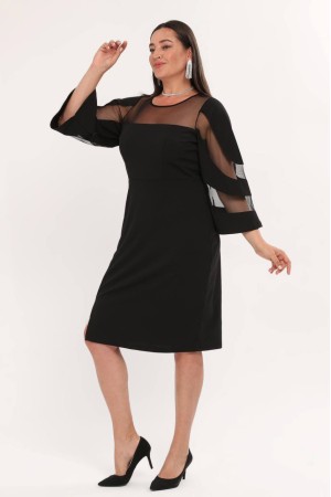 221255 TOPTAN SİYAH ELBİSE