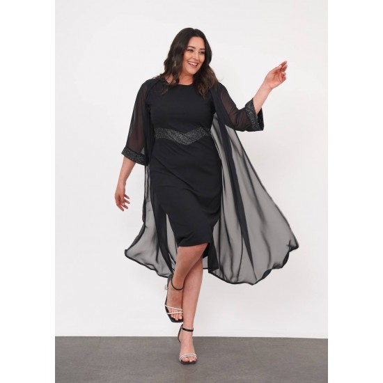221259 TOPTAN SİYAH ELBİSE