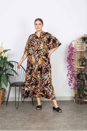 221279 TOPTAN DESENLİ ELBİSE