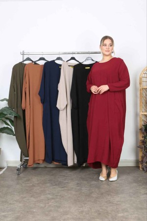 221295 burgundy DRESS