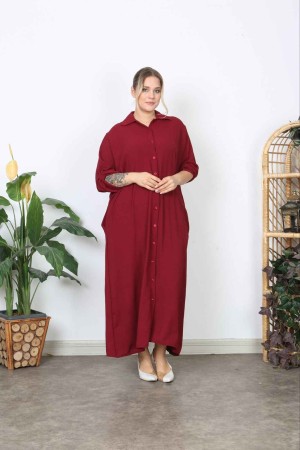 221298 burgundy DRESS