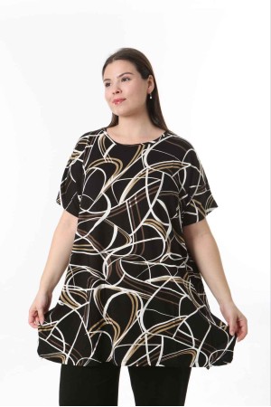 221384 TOPTAN DESENLİ BLUZ