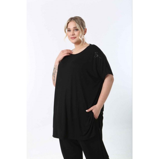 221425 TOPTAN DESENLİ BLUZ