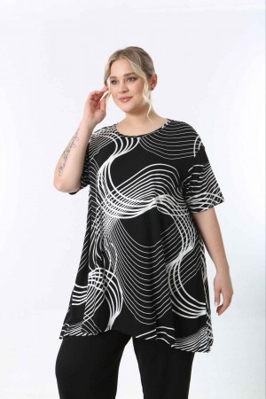 221438 TOPTAN DESENLİ BLUZ