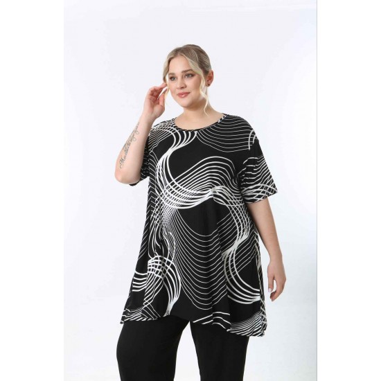 221438 TOPTAN DESENLİ BLUZ