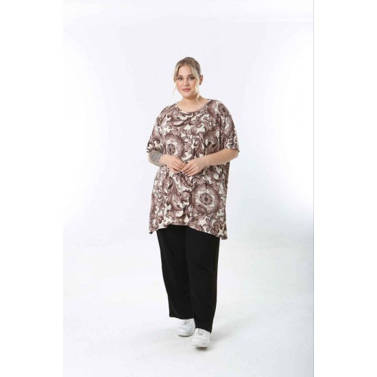 221444 TOPTAN DESENLİ BLUZ