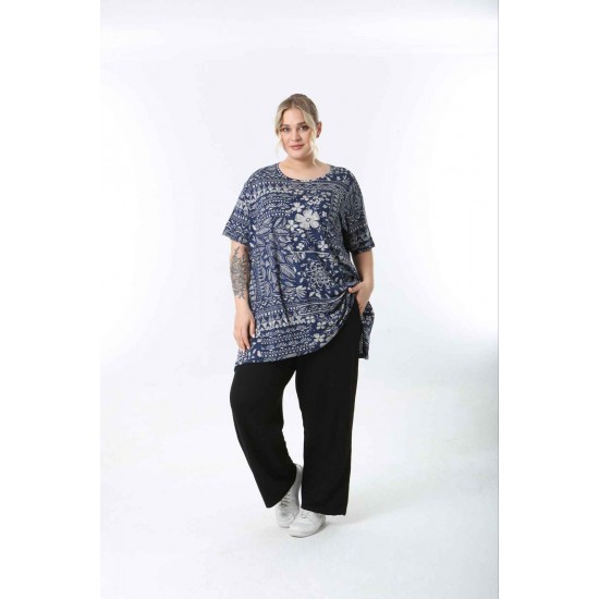 221445 TOPTAN DESENLİ BLUZ