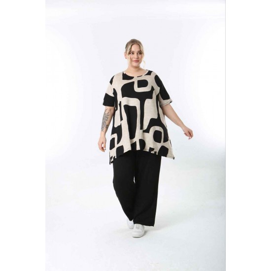 221446 TOPTAN DESENLİ BLUZ