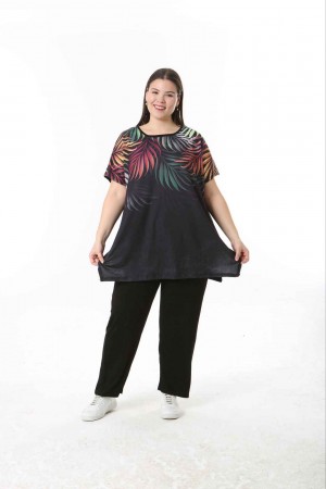 221485 TOPTAN DESENLİ BLUZ