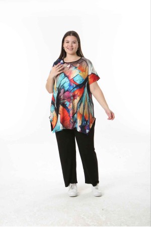 221486 TOPTAN DESENLİ BLUZ