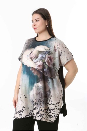 221494 TOPTAN DESENLİ BLUZ