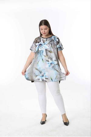 221498 TOPTAN DESENLİ BLUZ