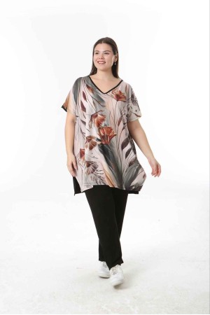 221503 TOPTAN DESENLİ BLUZ