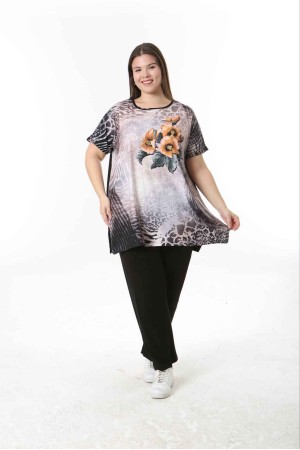 221507 TOPTAN DESENLİ BLUZ