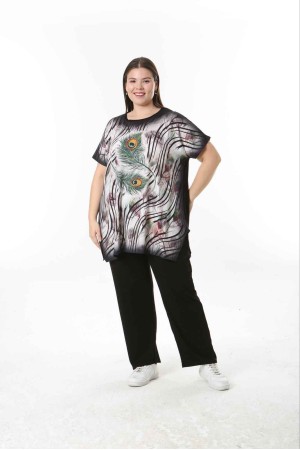 221511 TOPTAN DESENLİ BLUZ