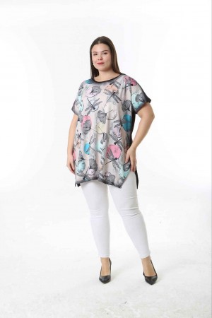 221516 TOPTAN DESENLİ BLUZ