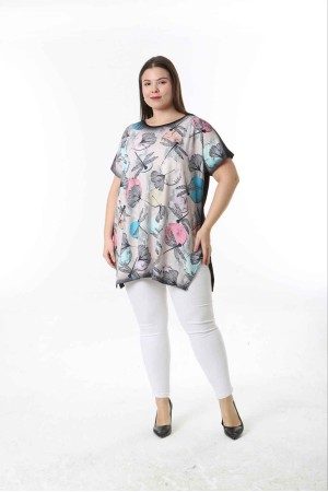 221516 TOPTAN DESENLİ BLUZ