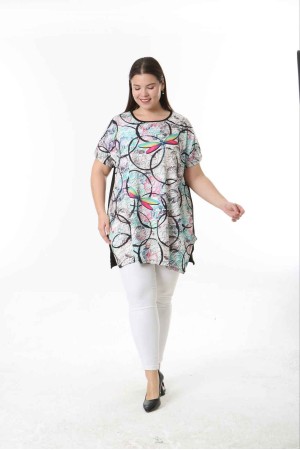 221522 TOPTAN DESENLİ BLUZ