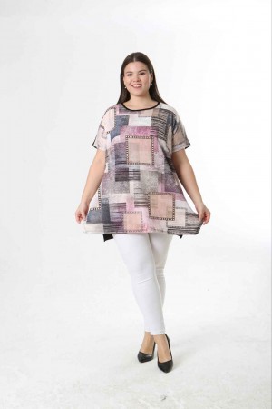 221531 TOPTAN DESENLİ BLUZ