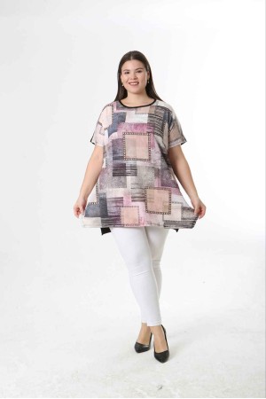 221531 TOPTAN DESENLİ BLUZ