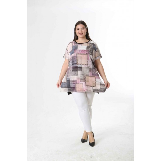 221531 TOPTAN DESENLİ BLUZ