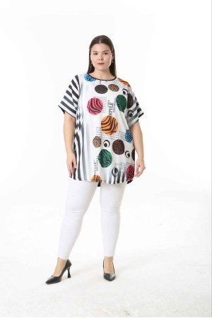 221532 TOPTAN DESENLİ BLUZ