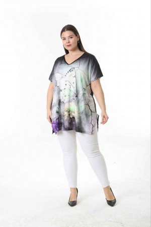 221537 TOPTAN DESENLİ BLUZ