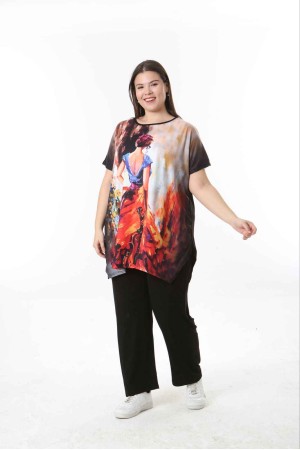 221541 TOPTAN DESENLİ BLUZ