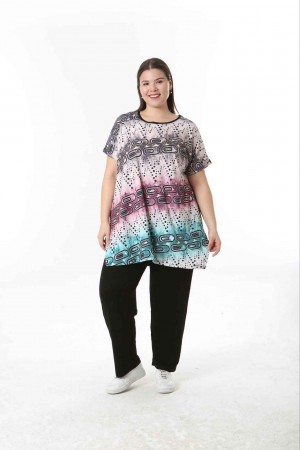 221546 TOPTAN DESENLİ BLUZ