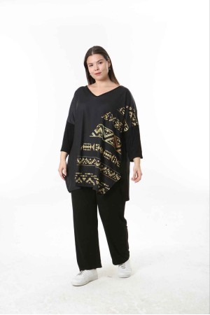 221547 TOPTAN DESENLİ BLUZ