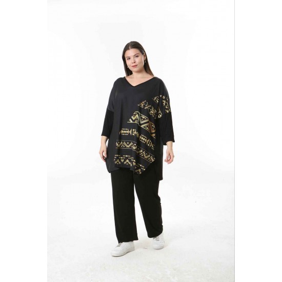 221547 TOPTAN DESENLİ BLUZ