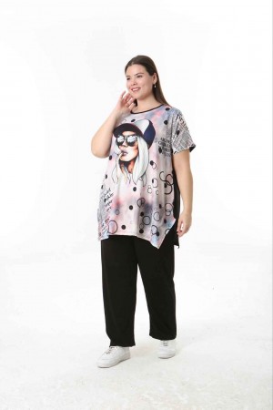 221550 TOPTAN DESENLİ BLUZ