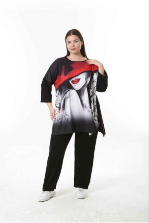 221553 TOPTAN DESENLİ BLUZ