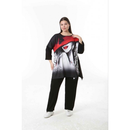 221553 TOPTAN DESENLİ BLUZ