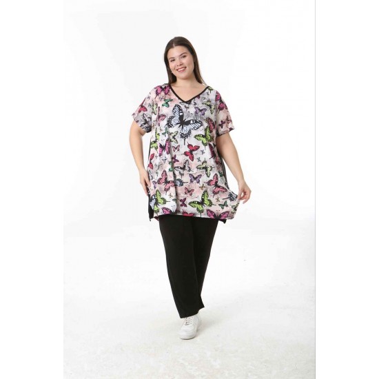 221555 TOPTAN DESENLİ BLUZ