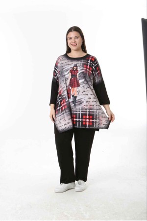 221557 TOPTAN DESENLİ BLUZ