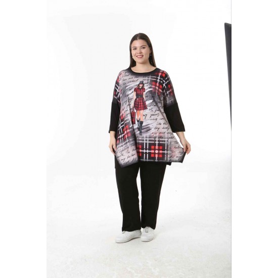 221557 TOPTAN DESENLİ BLUZ