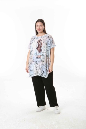 221562 TOPTAN DESENLİ BLUZ