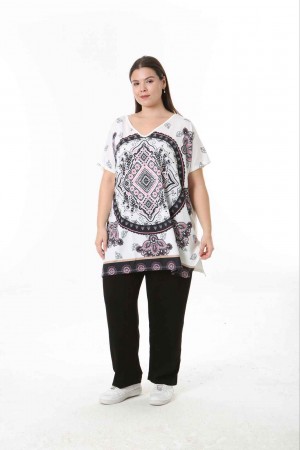 221564 TOPTAN DESENLİ BLUZ